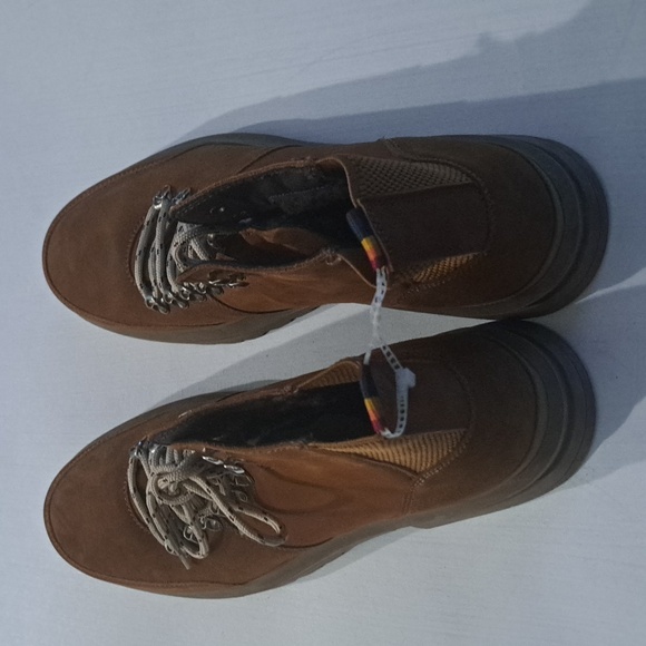 KURT GEIGER LONDON Viper Hiker Brand-Tab Leather Ankle Boots - Picture 6 of 9